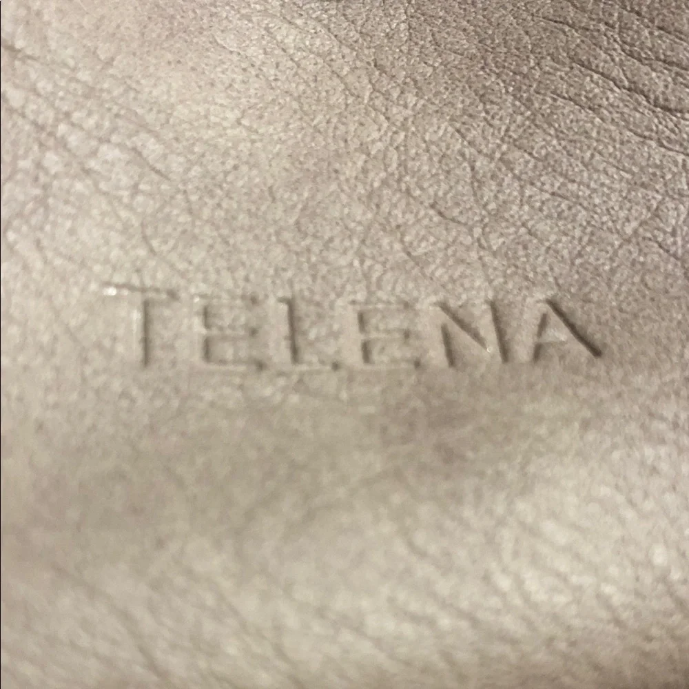 Telena Taupe Mini Slingbag with Front Flap and Gold Hardware